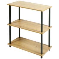 Regal Timilli 60 Cm Naturfarben / Schwarz - Schwarz/Naturfarben, MODERN, Holzwerkstoff/Metall (60/76/30cm)