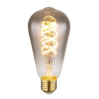LED žárovka 6,5 Watt, E27 - barvy zlata, kov/sklo (6,4/14,1cm) - Globo