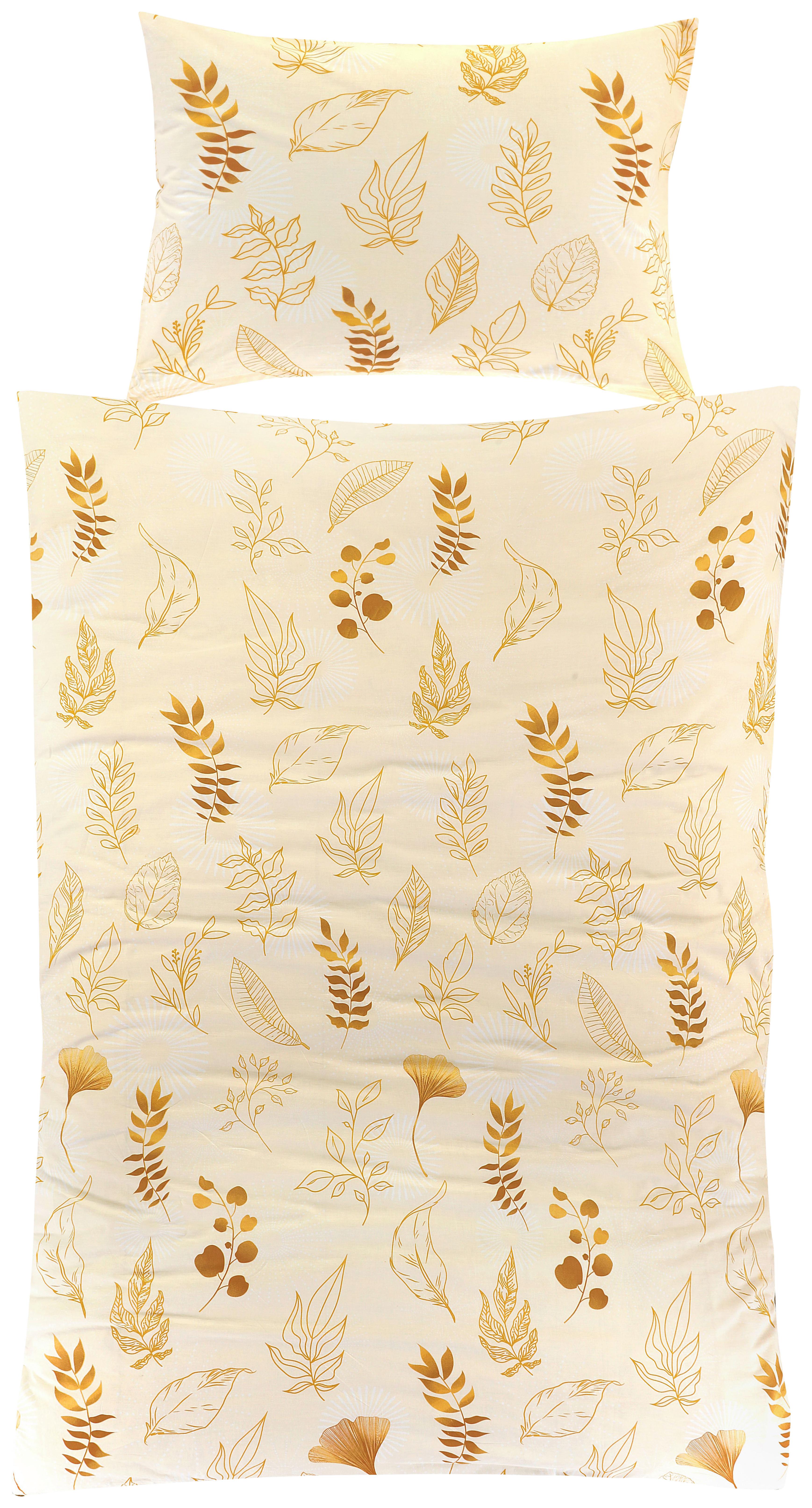Bettwäsche Josefina - Champagner/Goldfarben, ROMANTIK / LANDHAUS, Textil (140/200cm) - James Wood