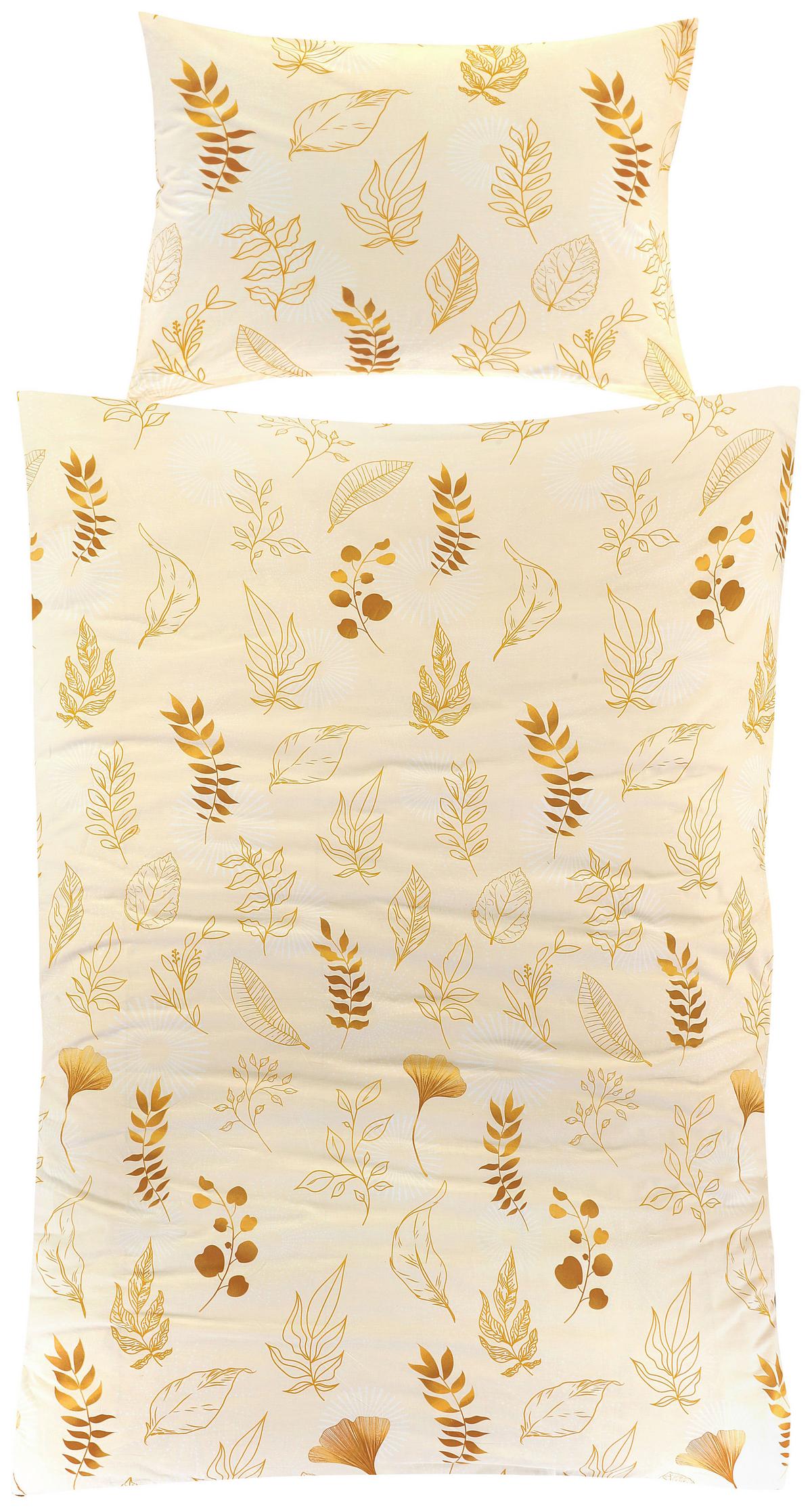 Bettwäsche Josefina - Champagner/Goldfarben, ROMANTIK / LANDHAUS, Textil (140/200cm) - James Wood
