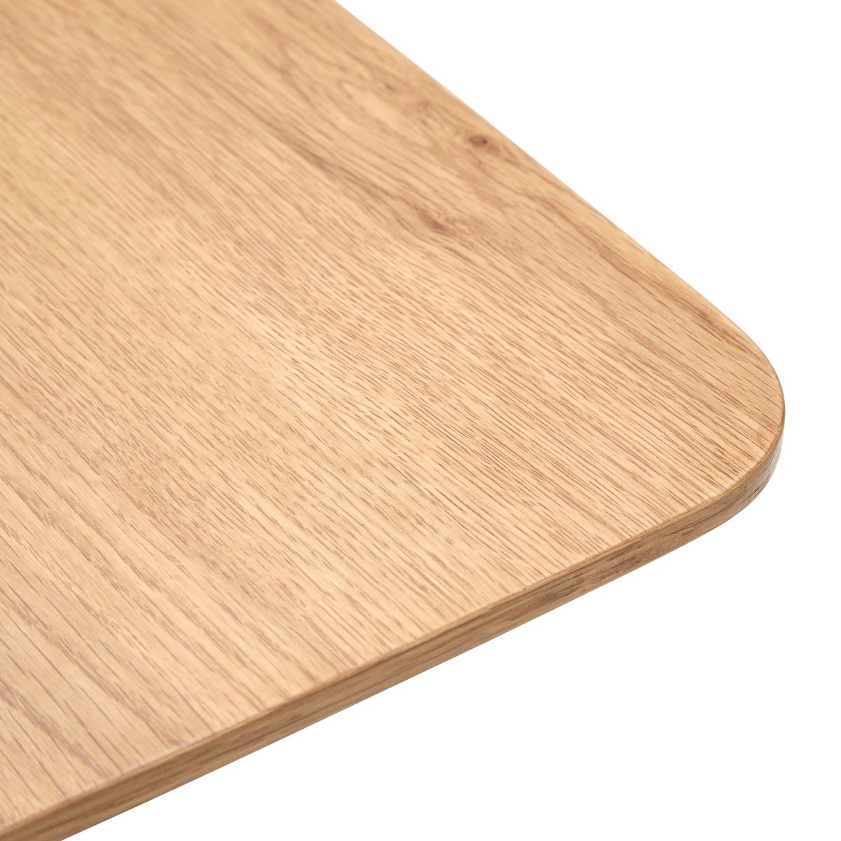 Jedálenský stôl dyha VALETTA 160 - čierna/farba duba, Modern, kov/drevo (160/90/76cm) - Premium Living