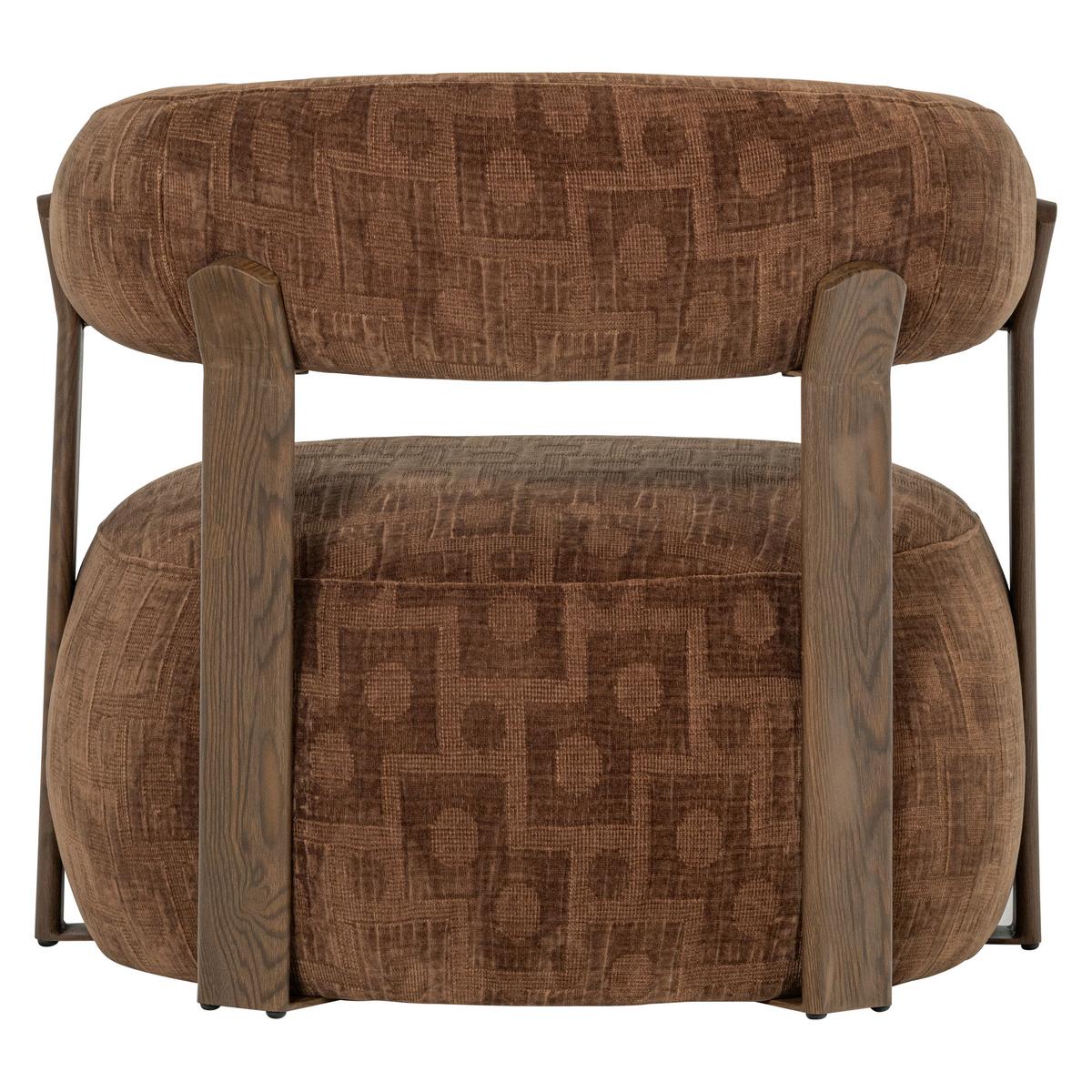 SESSEL Foon Braun B: 82cm - Schwarz/Braun, MODERN, Holz/Textil (82/78/73cm) - Livetastic