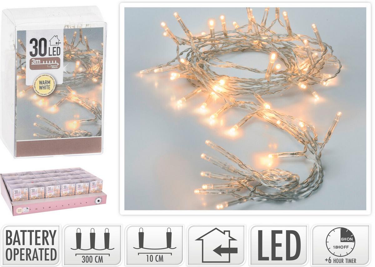 Fényfüzér Led Fényfüzér - Basics, műanyag (7/5/9cm)