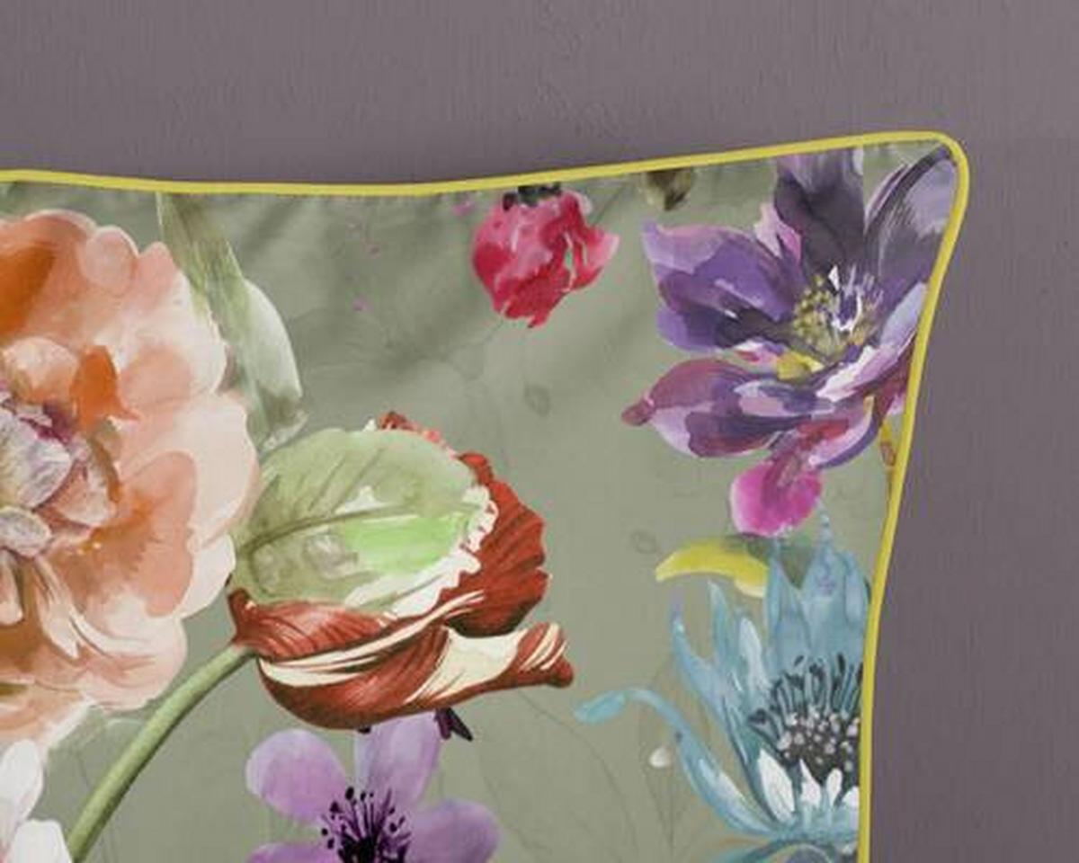 Wendebettwäsche Parma Grün Olivgrün 155x220 cm - Olivgrün/Grün, Design, Textil (155/220cm)