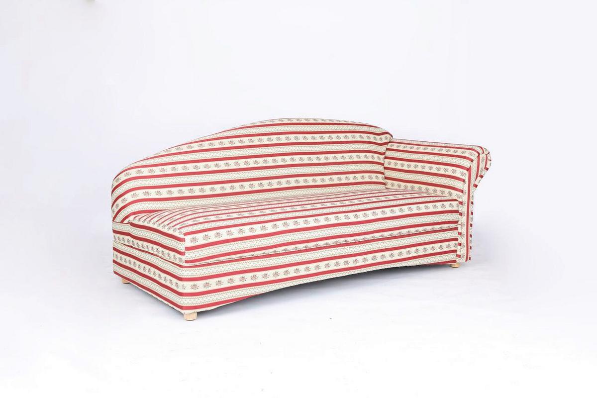 3-Sitzer Lorette Armlehne rechts,ca.193x83x85cm - Bordeaux/Rot, Basics, Holz/Textil (193/83/85cm)