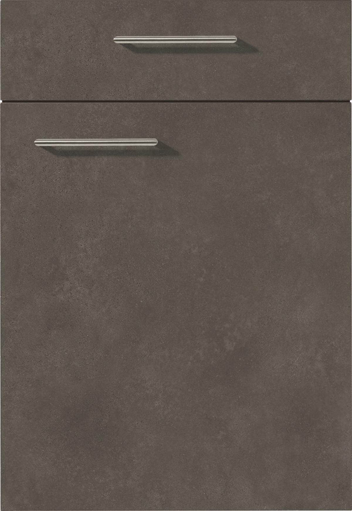 Front: Beton Terragrau Front Riga - Dunkelgrau, MODERN, Holzwerkstoff - Vertico