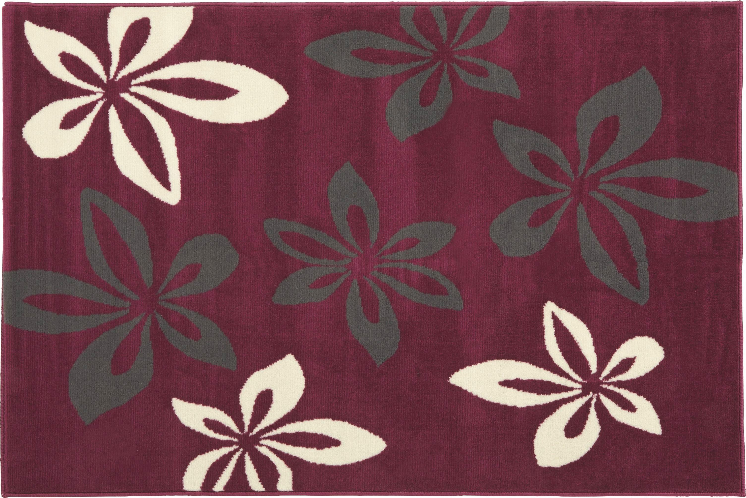 Teppich Kimi 100x160 cm - Violett, KONVENTIONELL, Textil (100/160cm) - Ombra