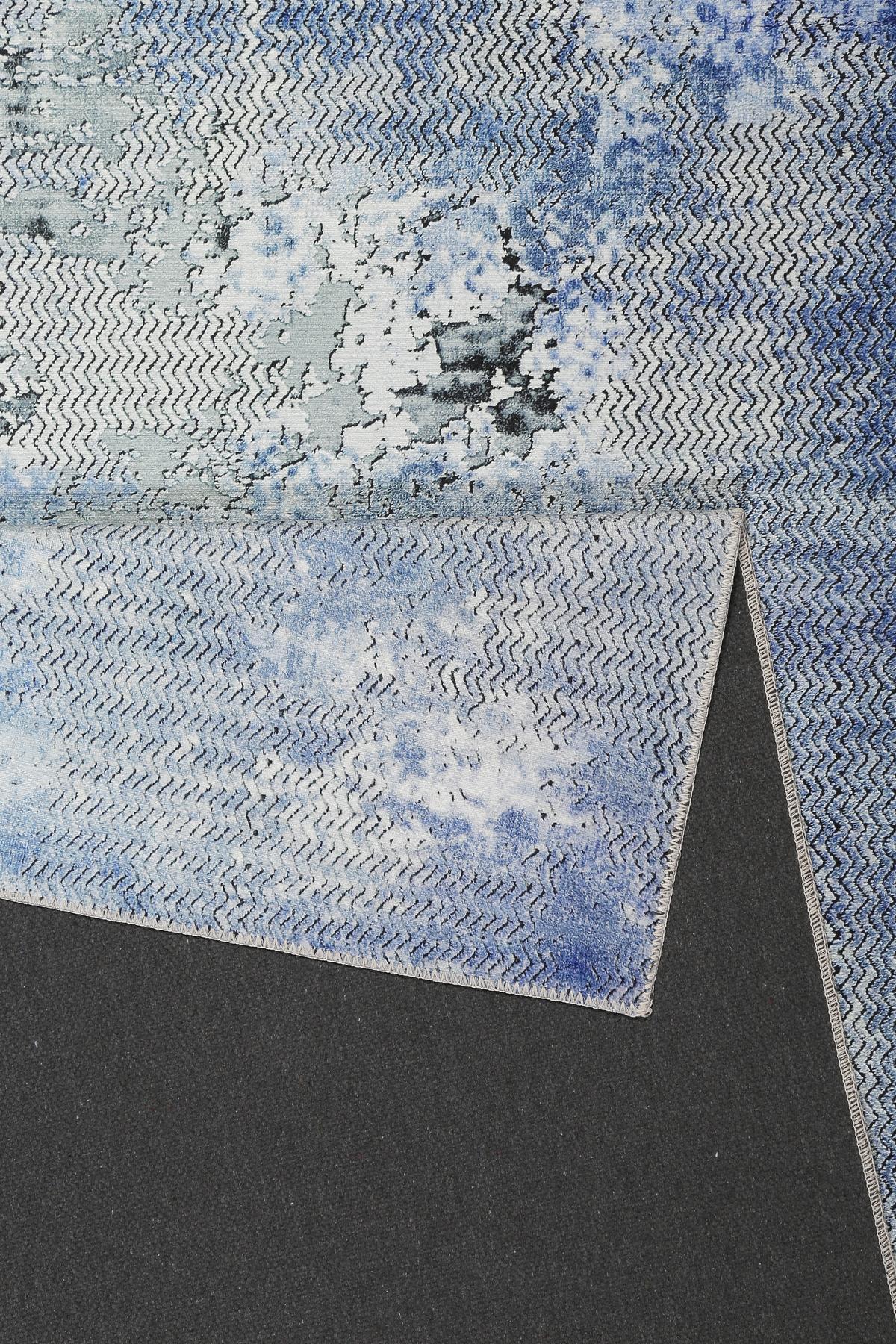 Webteppich Radiate Blau/grau 120x170 Cm - Blau/Grau, Design, Textil (120/170cm) - WECON HOME