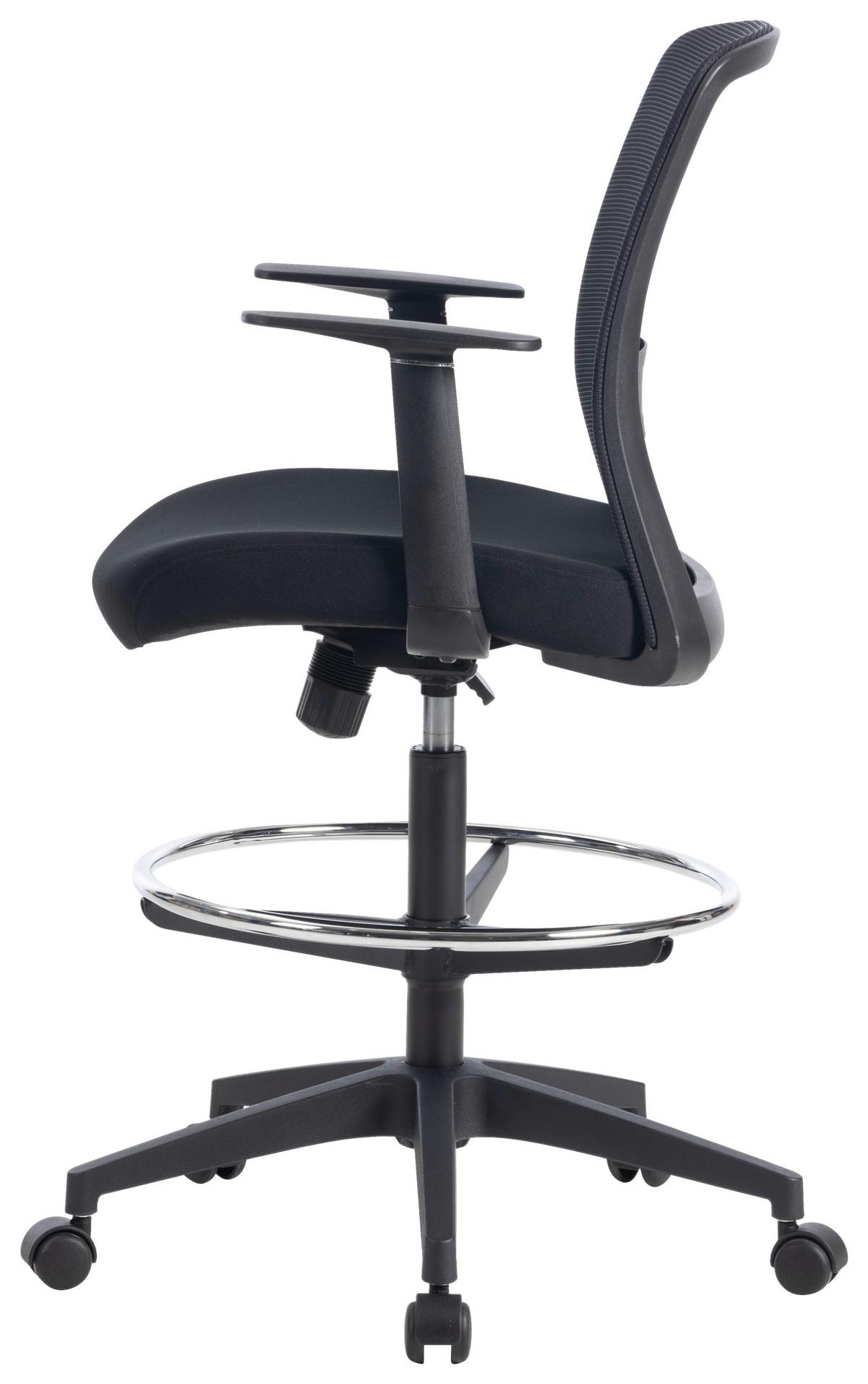 Otočná židle MIRJA - černá, Design, textil/plast (60/106-120/57cm) - Mömax