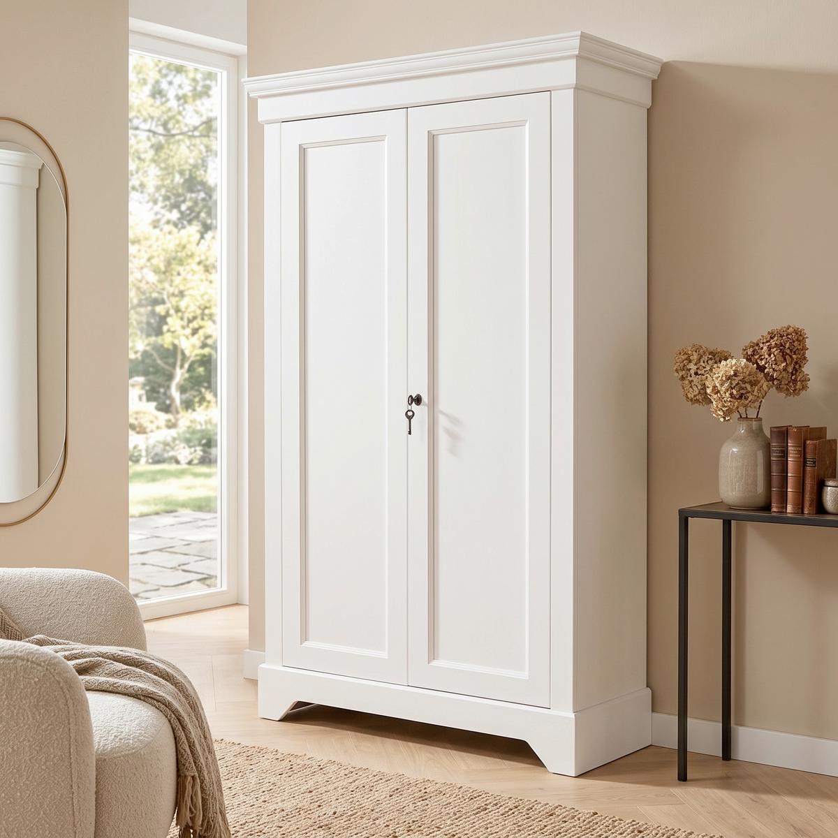 Kommode Isabel Weiß B: 118 cm - Weiß, Design, Holz (118/191/47cm) - Livetastic