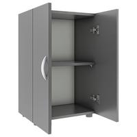 Aktenschrank Ulas 2 Anthrazit B: 49 Cm - Anthrazit, MODERN, Holzwerkstoff (49/74/34cm) - MID.YOU