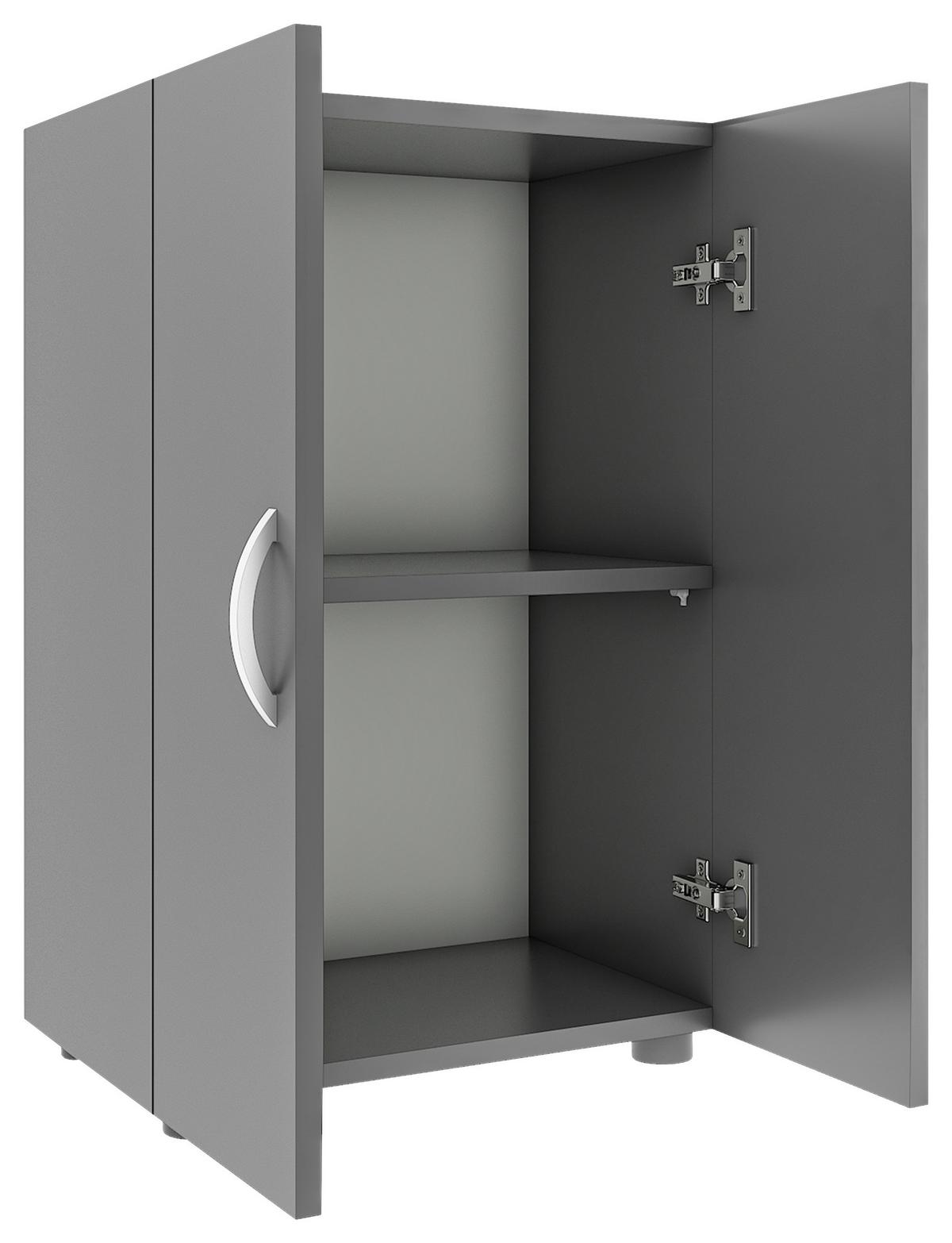 Aktenschrank Ulas 2 Anthrazit B: 49 Cm - Anthrazit, MODERN, Holzwerkstoff (49/74/34cm) - MID.YOU