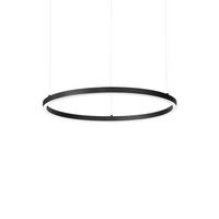 LED-Hängeleuchte Oracle Slim Schwarz D: 50 cm - Schwarz, Design, Kunststoff/Metall (50/27,5/202,5cm) - Ideal Lux