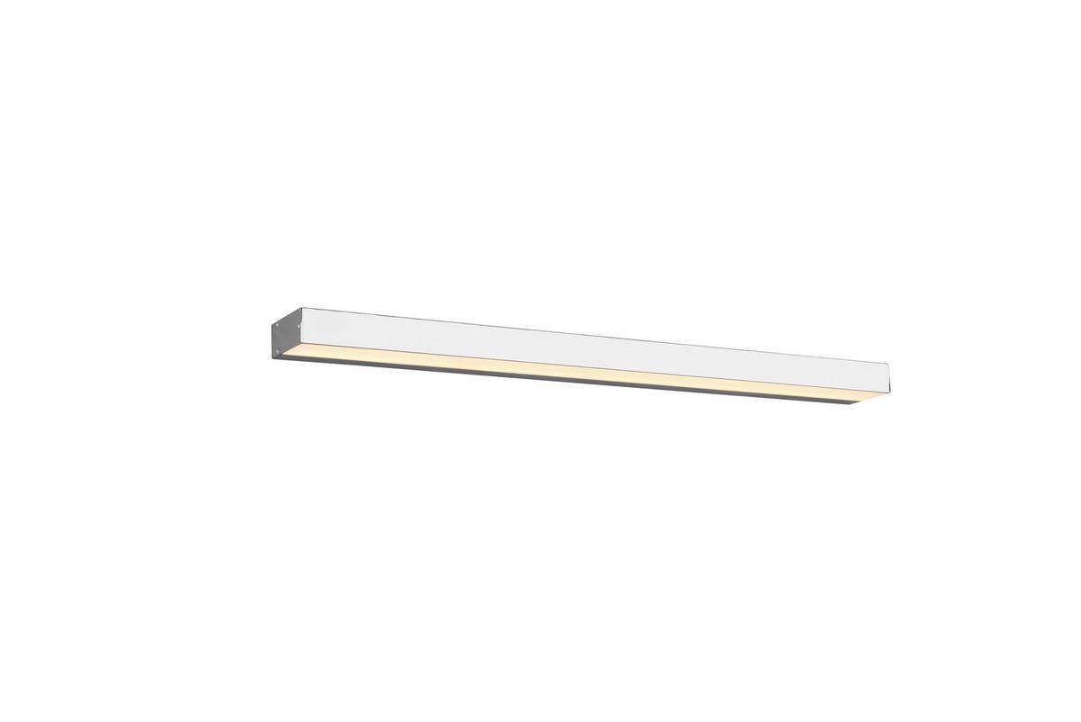 Led Bad-Wandleuchte Rocco Ip44 Warmweiß/Tageslichtweiß - Chromfarben/Weiß, Basics, Kunststoff/Metall (3,6/90/8cm) - Trio Leuchten