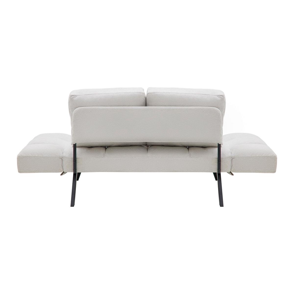 Pohovka AURELIA přírodní - černá/přírodní barvy, Moderní, kov/dřevo (191/73/78cm) - Bessagi Home