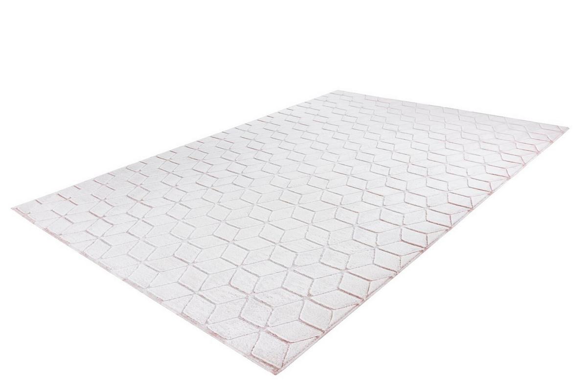 Teppich Weiß, Roségold Vivica 125, BxL: 160x230 cm - Roségold/Weiß, KONVENTIONELL, Textil (160/230cm)