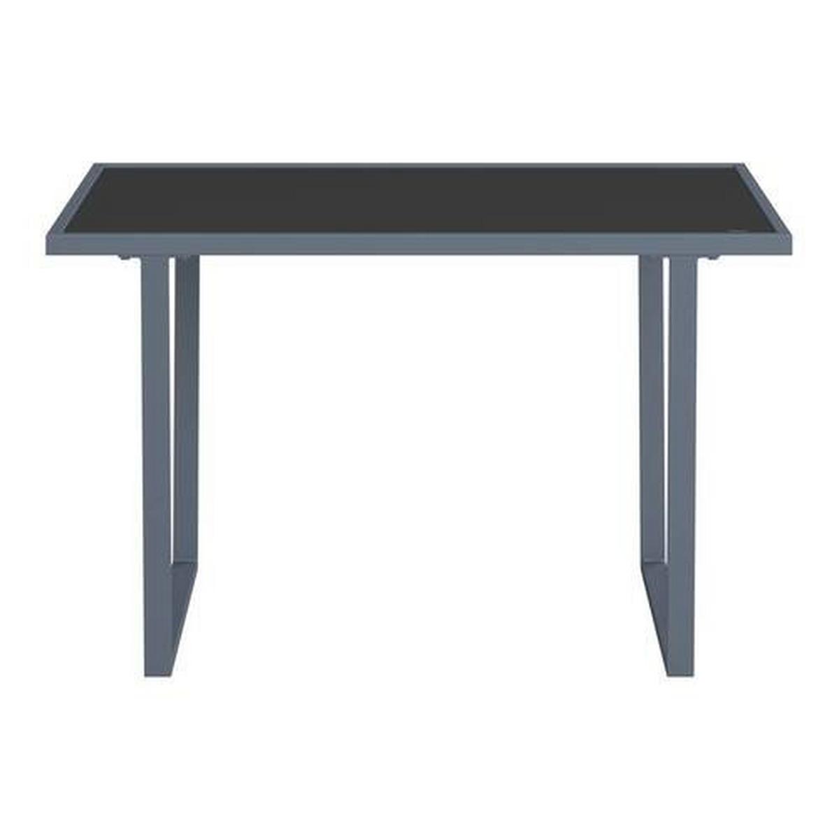 Loungegarnitur Prag - Dunkelgrau/Schwarz, MODERN, Glas/Textil - Beldano