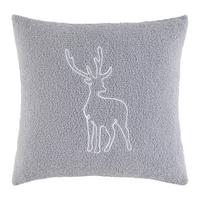 DEKORAČNÝ VANKÚŠ CASPER - sivá/biela, textil (45/45cm) - Mömax