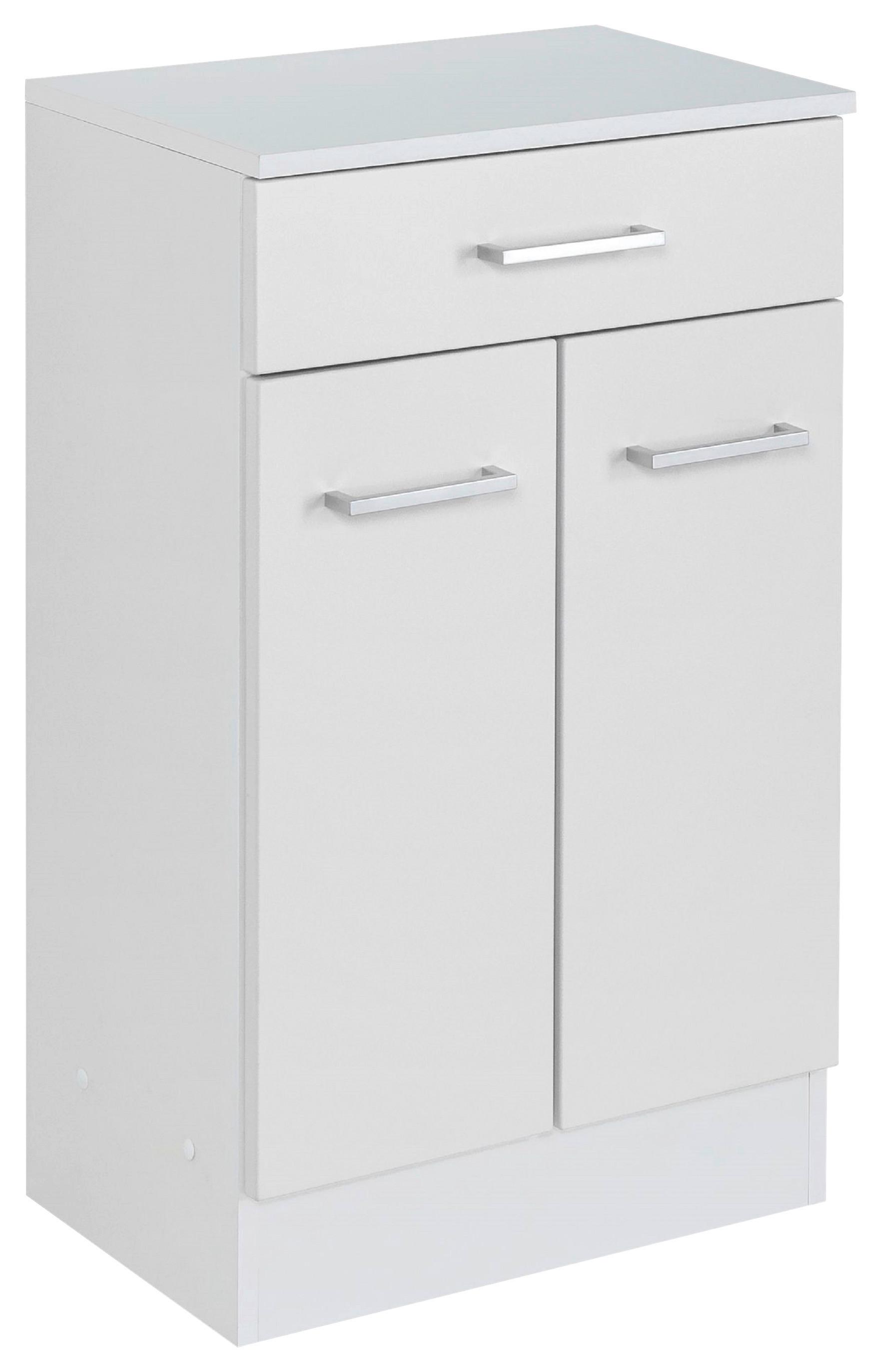 Badezimmer Unterschrank Riga Bxh 50/84 Weiß - Weiß, MODERN, Holzwerkstoff (50/84/35cm) - Held