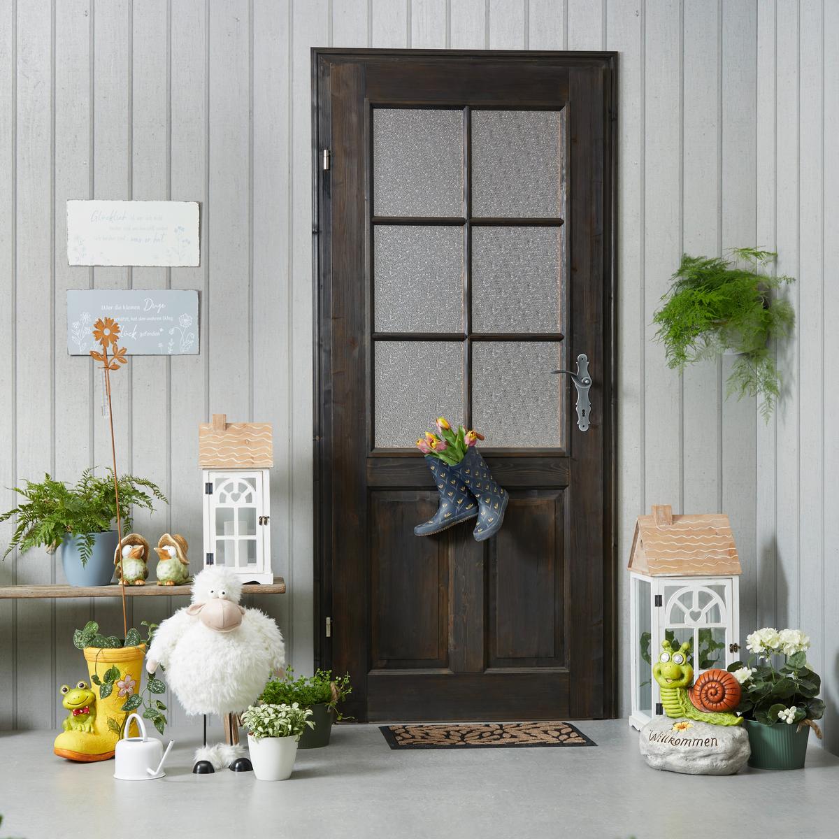 Blumentopf 3-Fach Sortiert - Dunkelgrün/Hellgrün, Basics, Metall (19,5/19,5/13cm)