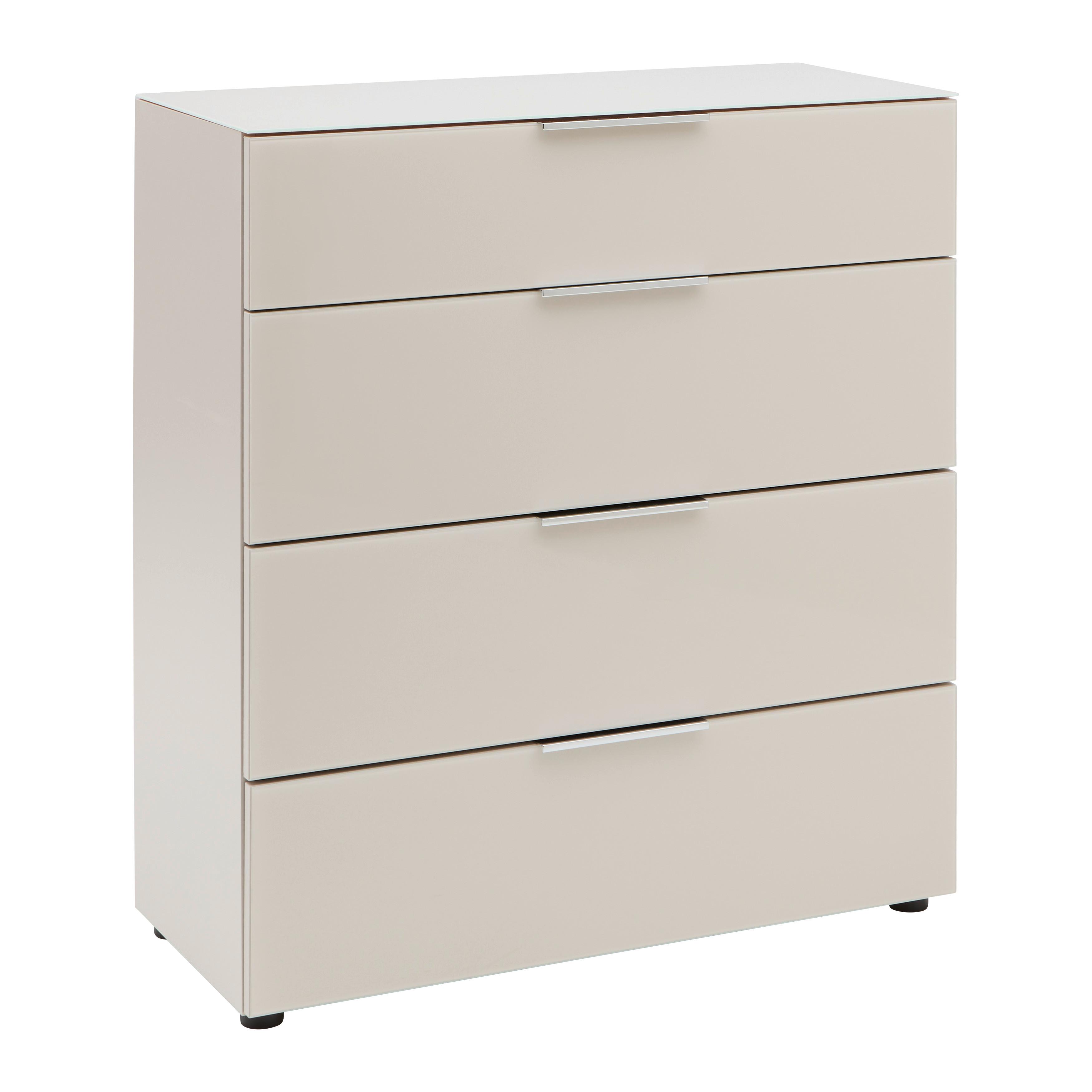 KOMODA SIENA -EXKLUSIV- - čierna/kašmírová, Modern, kov/kompozitné drevo (90/99/40cm) - Mömax