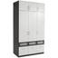 Aufsatzschrank Nagold Extra, 136cm - Weiß/Grau, KONVENTIONELL, Holzwerkstoff (136/39/54cm) Aufsatzschrank Nagold Extra, 136cm - Weiß/Grau, KONVENTIONELL, Holzwerkstoff (136/39/54cm)
