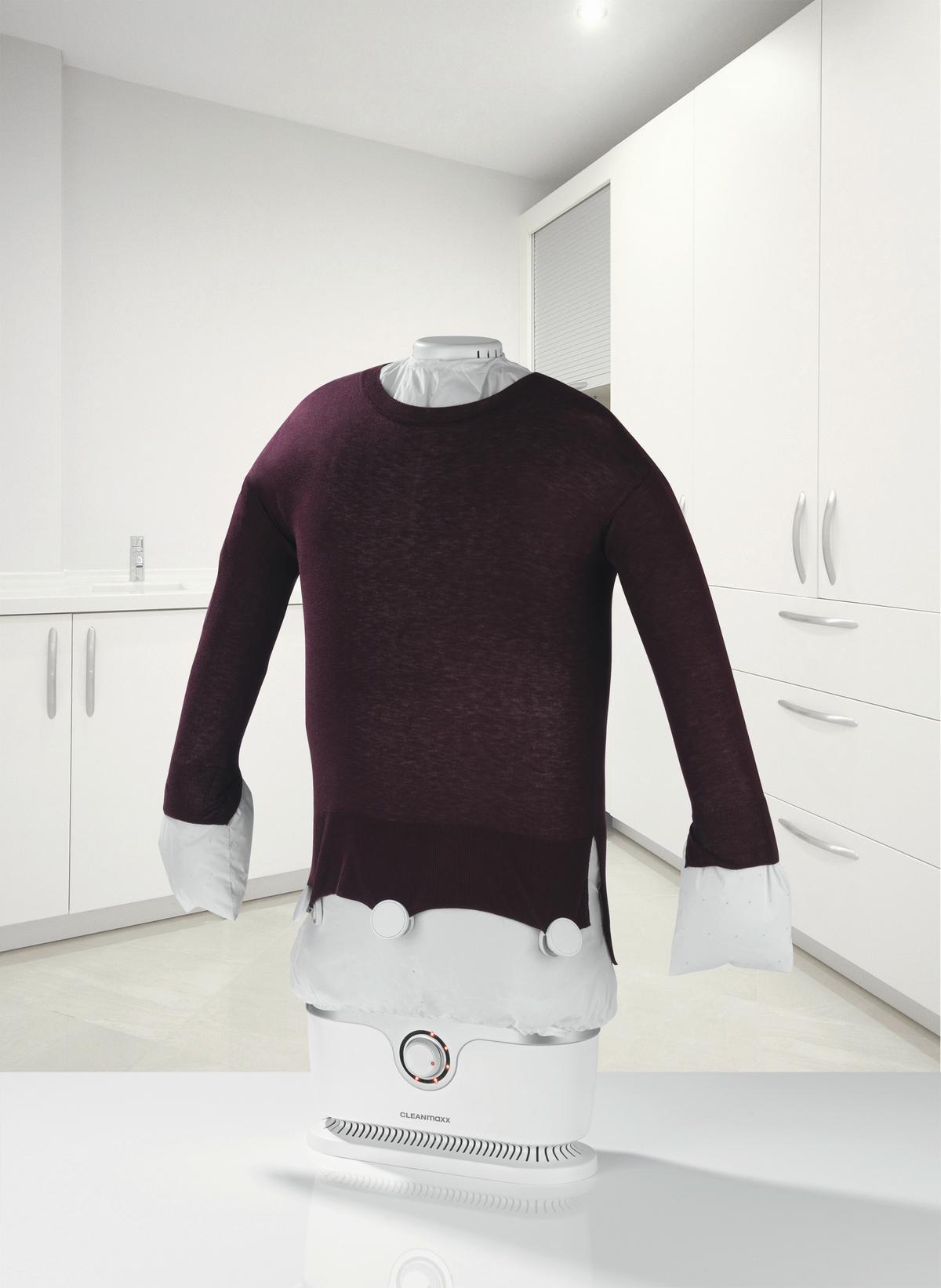 DAMPFBÜGELEISEN 1800W, Silber, Weiß - Silberfarben/Weiß, Kunststoff/Metall (42.3/18.1/105cm) - CLEANMAXX