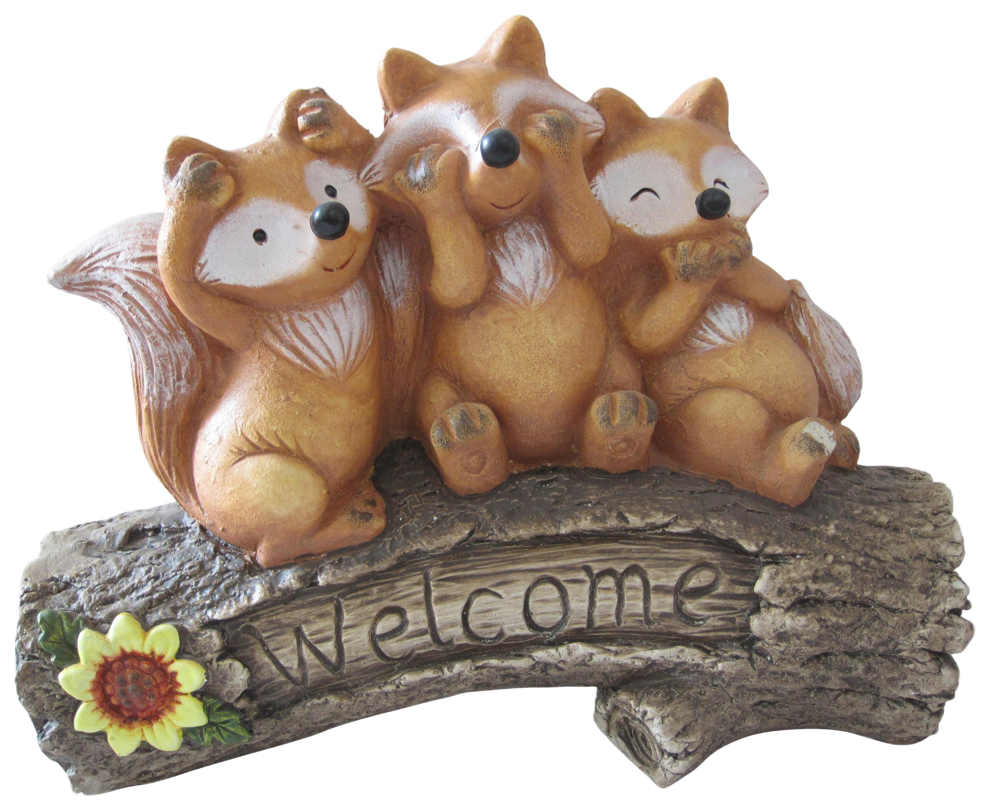 Dekofuchs Julian - Rot/Braun, KONVENTIONELL, Kunststoff (36,5/13,5/27,5cm) - Luca Bessoni