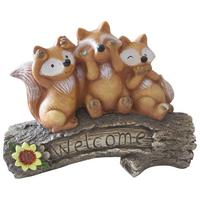 Dekofuchs Julian - Rot/Braun, KONVENTIONELL, Kunststoff (36,5/13,5/27,5cm) - Luca Bessoni