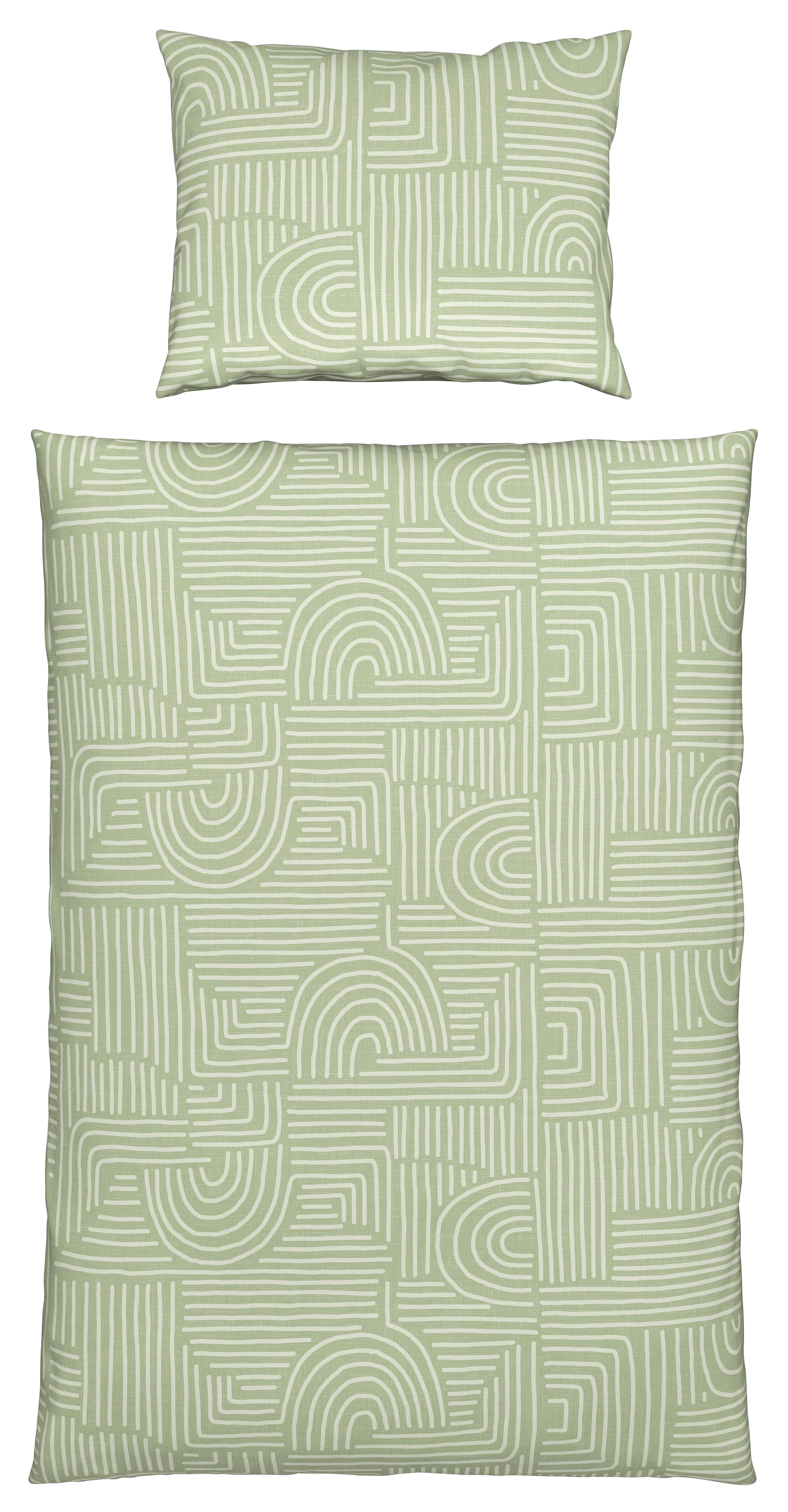 Ágyneműhuzat-garnitúra Doris - mentazöld, Modern, textil - Luca Bessoni