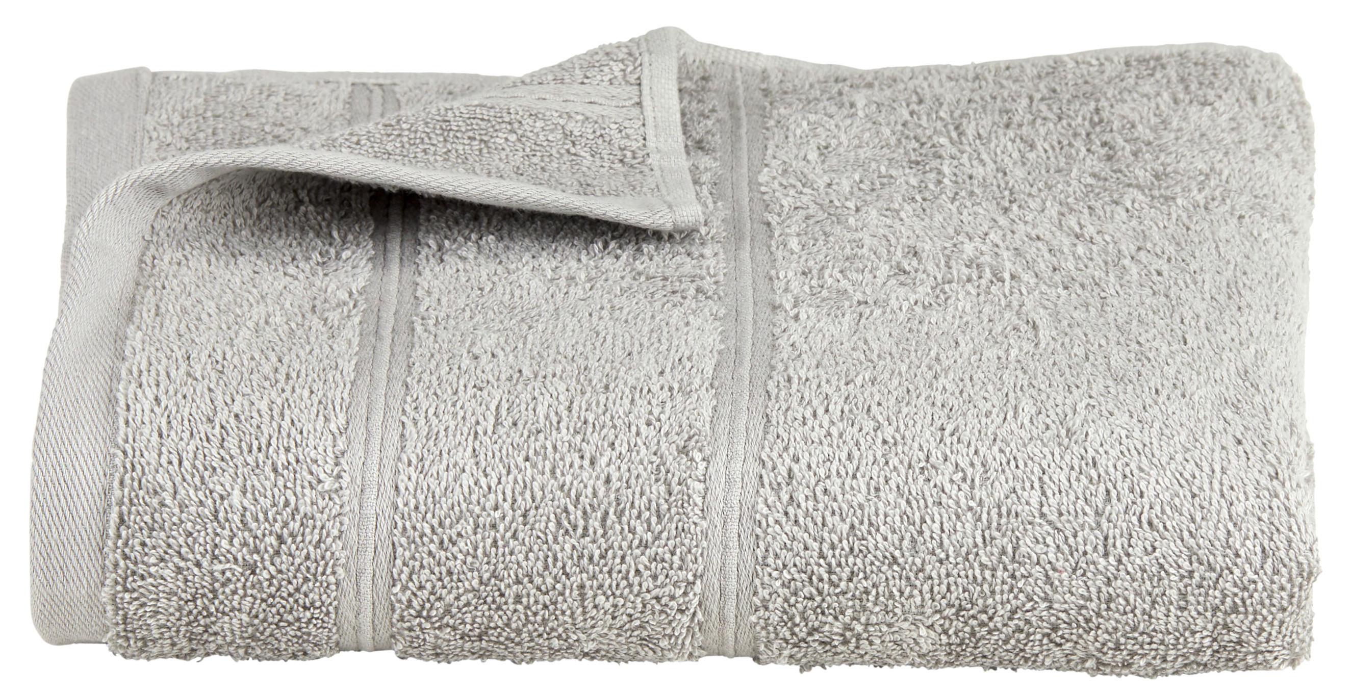 Ručník Melanie, 50/100cm, Sv.šedá - světle šedá, textil (50/100cm) - Modern Living