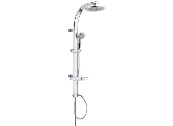 Überkopfbrauseset Patrice - Chromfarben, KONVENTIONELL, Metall (125cm) Überkopfbrauseset Patrice - Chromfarben, KONVENTIONELL, Metall (125cm)