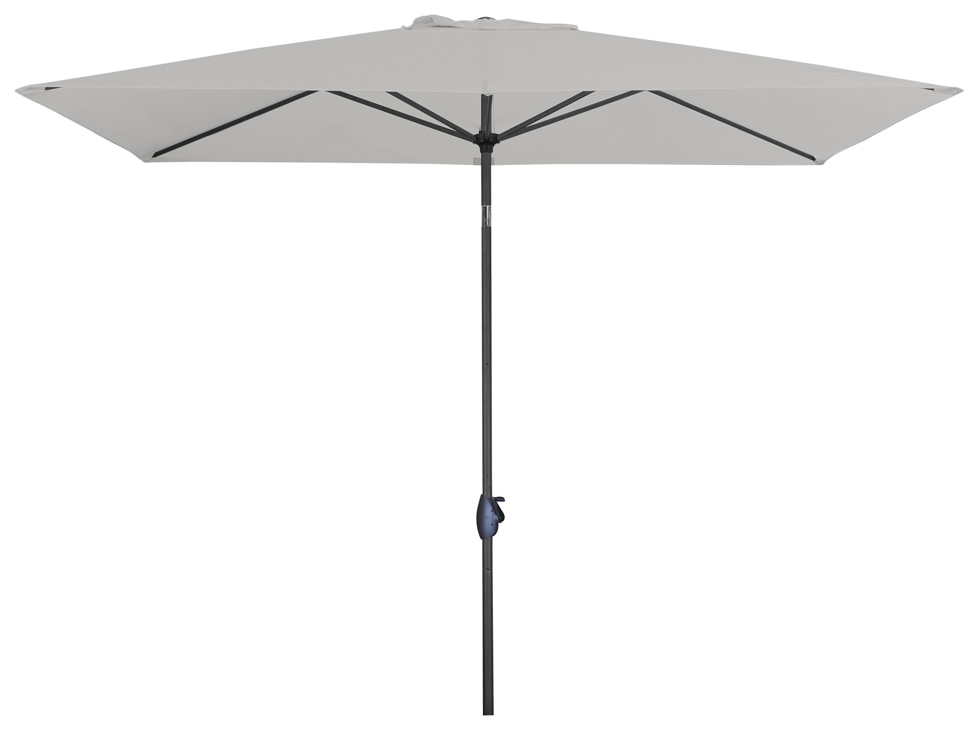 Sonnenschirm B/H/T: 250x257x200 cm Hellgrau