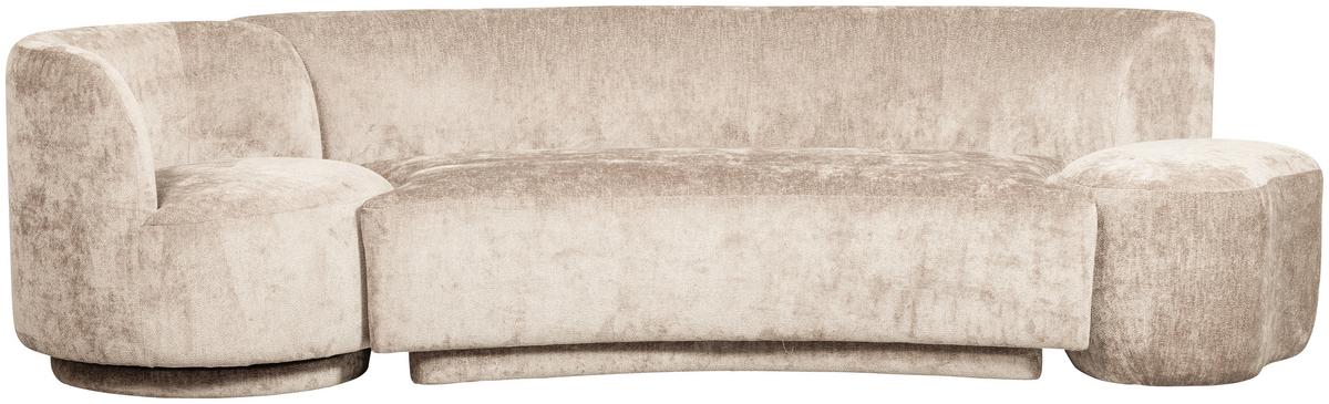 Bigsofa Popular Naturfarben B: 270 cm - Naturfarben, Design, Textil (270/72/97cm) - Livetastic