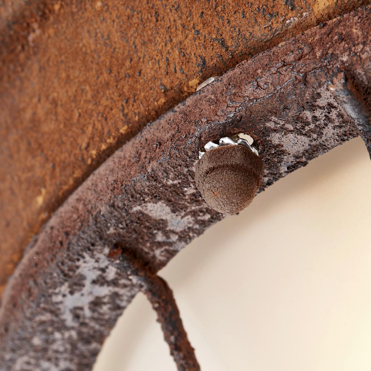 Deckenleuchte Typhoon Ø 34 Cm 2-Flammig In Rostfarben - Rostfarben/Weiß, KONVENTIONELL, Glas/Metall (34/14,5cm) - Brilliant