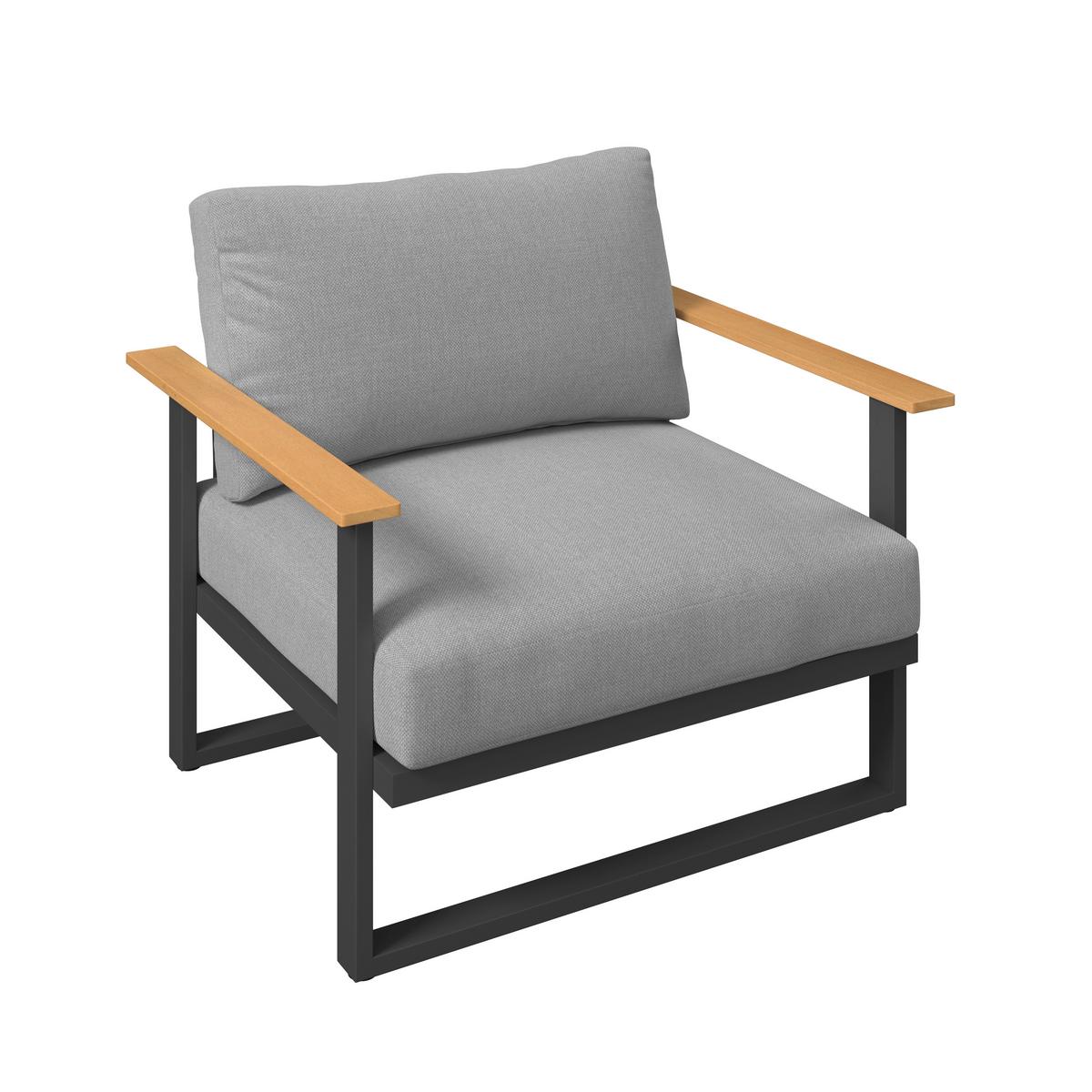 Loungegarnitur Arizona - Grau, MODERN, Holz/Textil (219/219cm) - Beldano