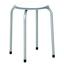 Hocker Raki - Alufarben/Weiß, MODERN, Metall (39/45cm) Hocker Raki - Alufarben/Weiß, MODERN, Metall (39/45cm)