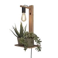WANDLEUCHTE FLORES/W52/N - Naturfarben, Trend (30/18/52cm) - Good & Mojo