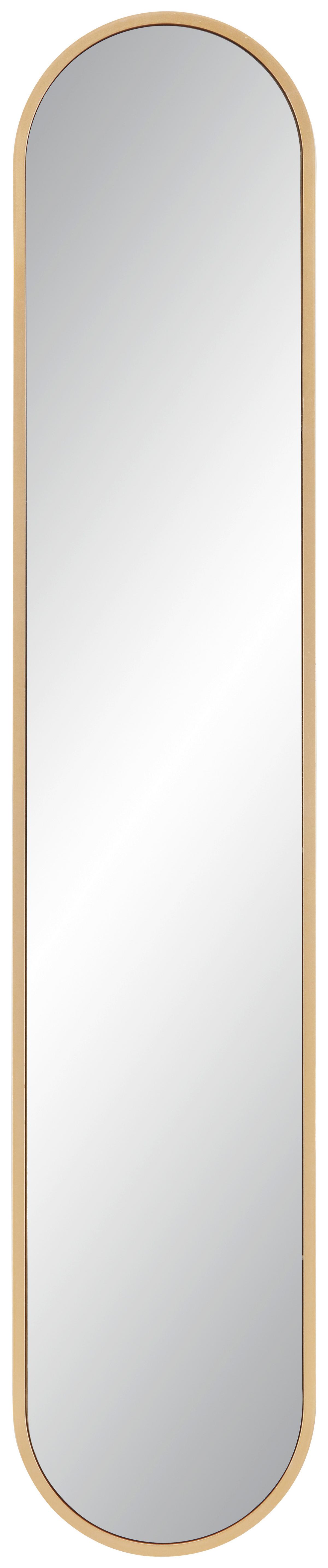 Zrkadlo MONI zlatá - zlatá, Modern, plast/sklo (20/101cm) - Mömax