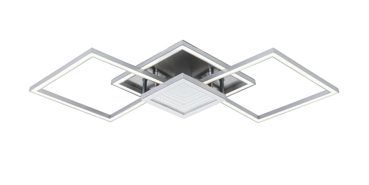 Led-deckenleuchte Tiziana - Chromfarben/Silberfarben, MODERN, Kunststoff/Metall (75cm) - Luca Bessoni