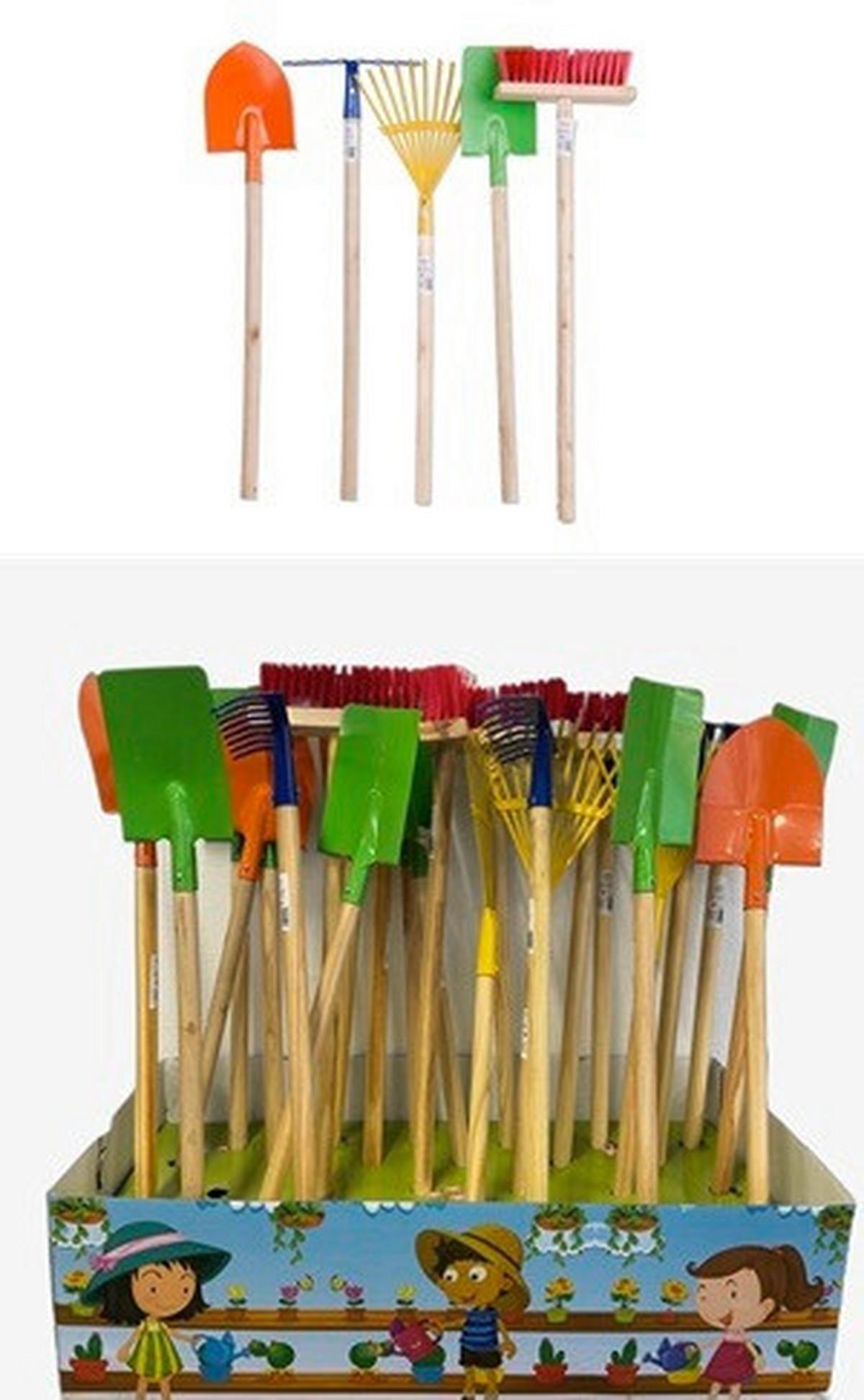 Diverse Gartengeräte 613-400921 - Multicolor, Basics, Holz (72/2,2cm)