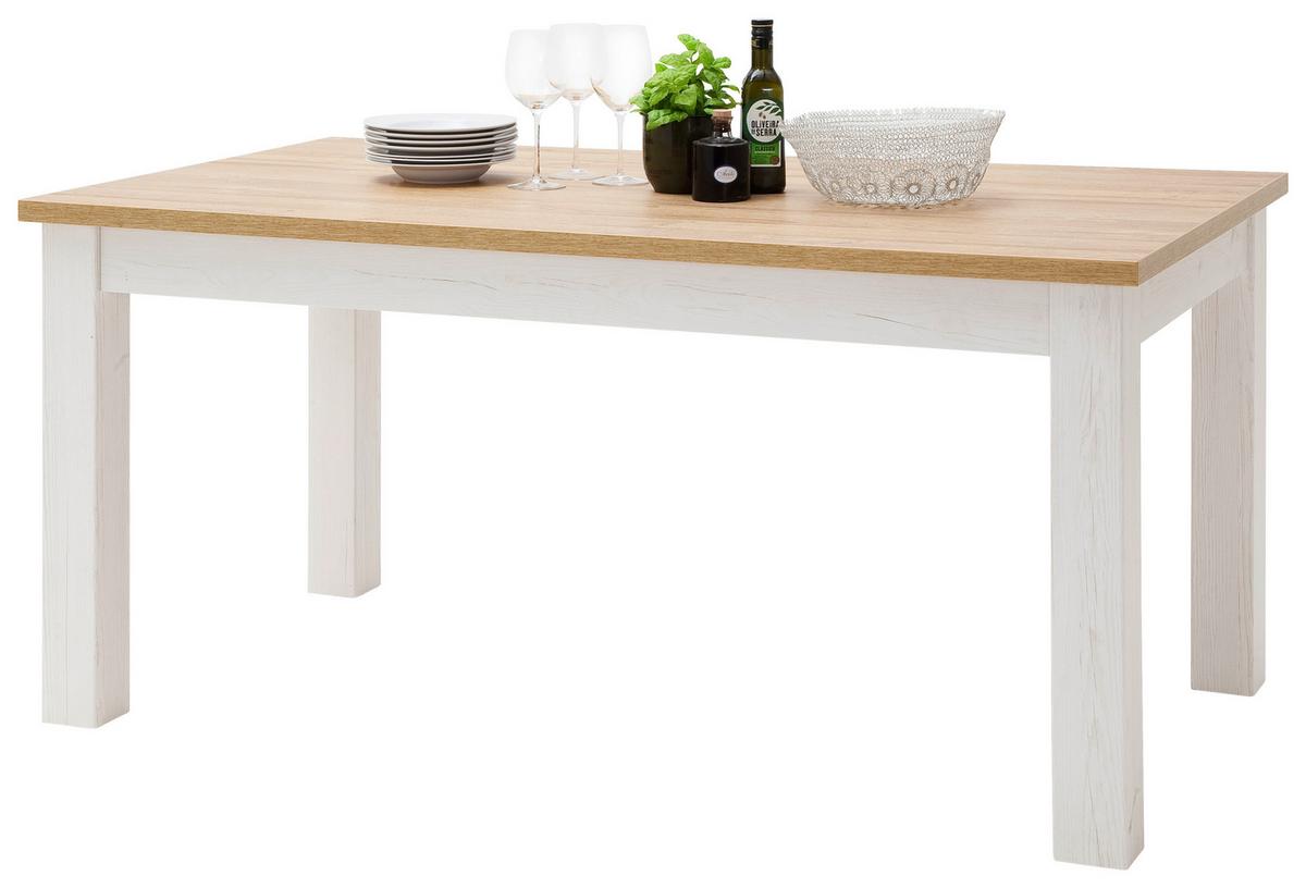 Esstisch Brixen 160x90 Cm Eiche/pinie Dekor - Eichefarben/Pinienfarben, LIFESTYLE, Holzwerkstoff (160/90/77cm) - Livetastic