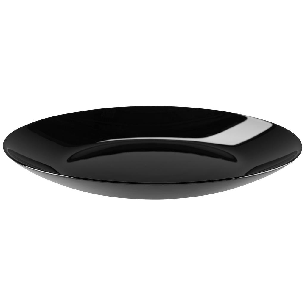 Speiseteller Opalglas schwarz Olivia ca. 25 cm