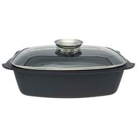 Bräter Elea - Klar/Transparent, KONVENTIONELL, Glas/Metall (32/10,8/21cm) - James Wood