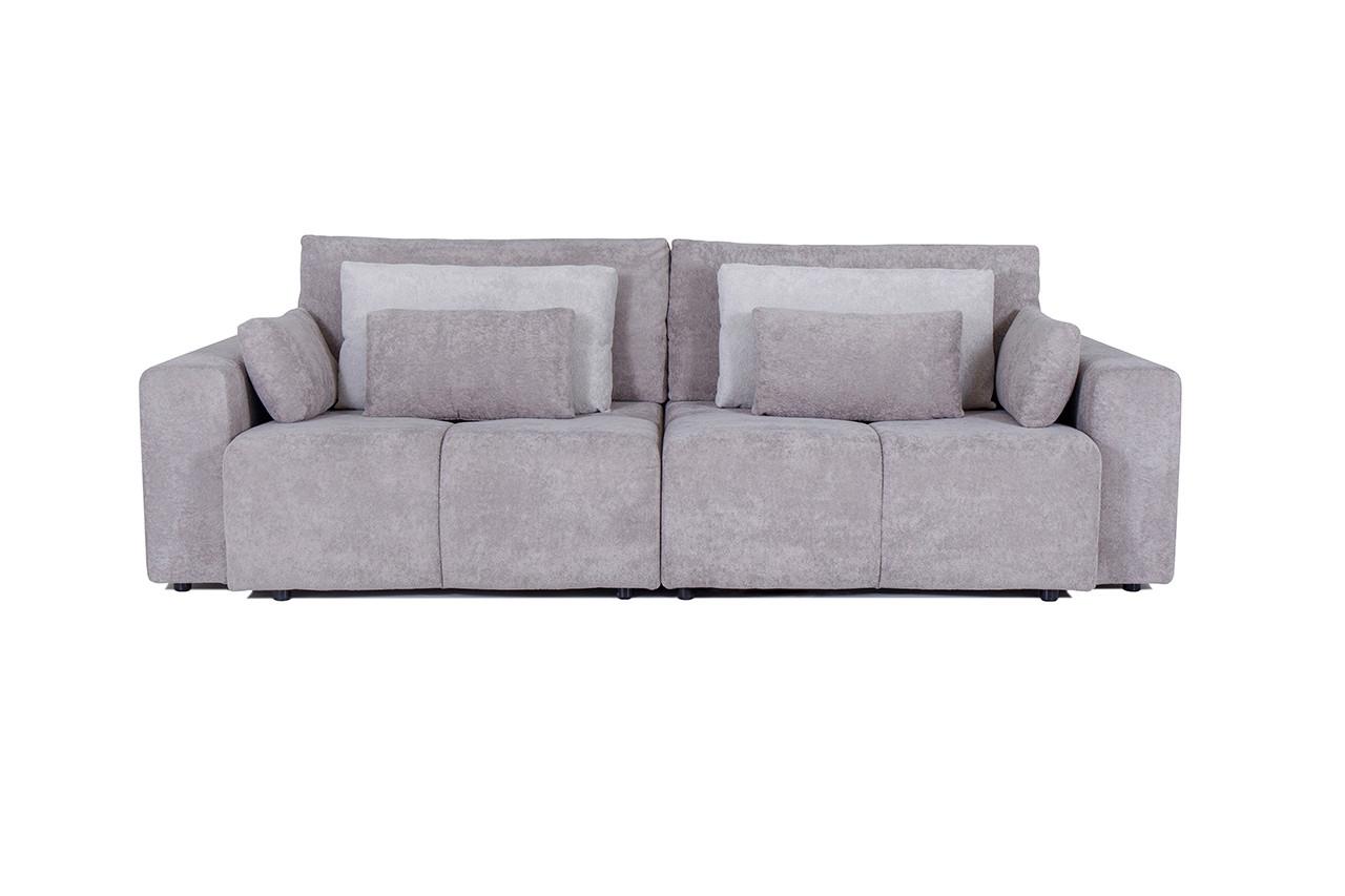 Mega Kanapé Monaco - bézs/fehér, Modern, textil/fa (270/126/88cm)