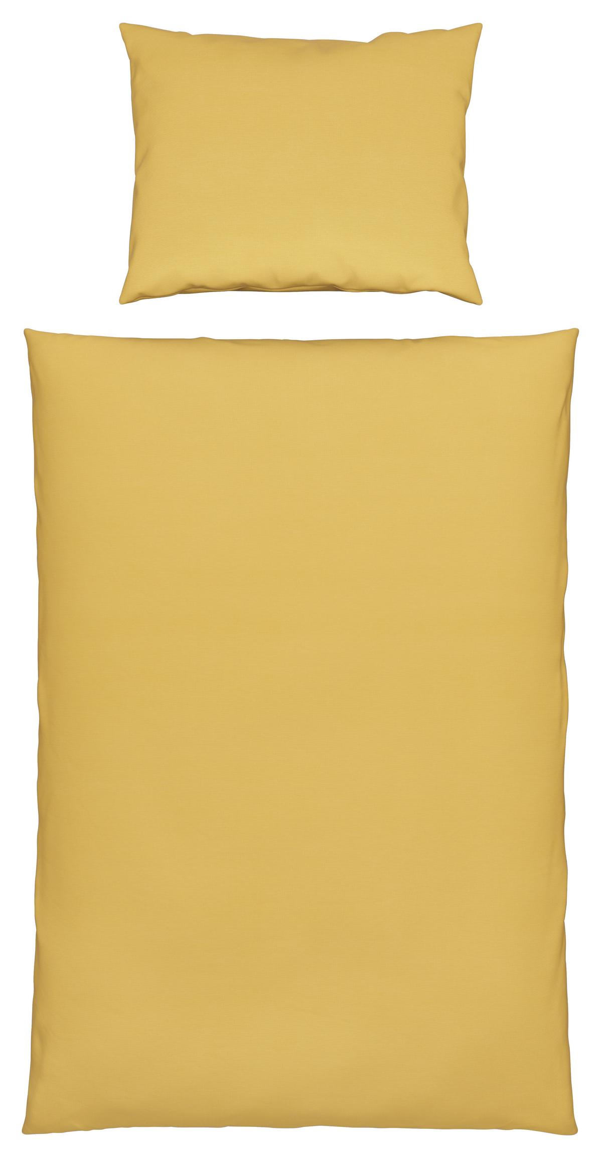 POVLEČENÍ Waffel, 140/200cm, žlutá - žlutá, Moderní, textil (140/200cm) - Modern Living