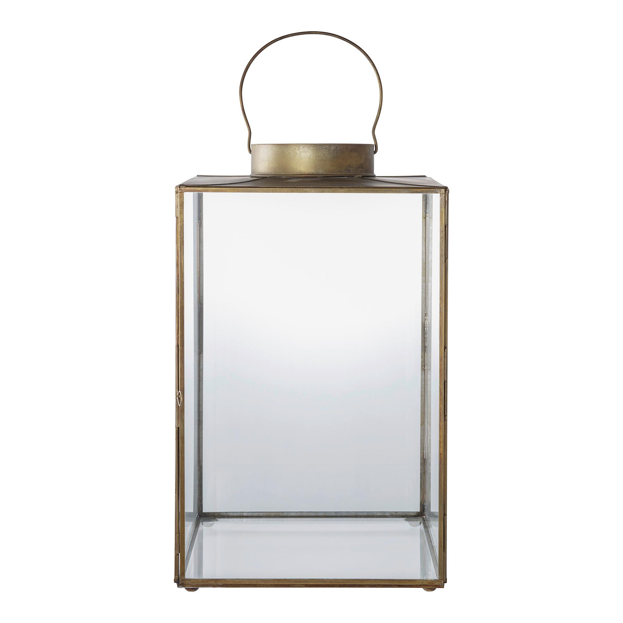 Laterne Mohali Orange B: 24,5 cm - Orange, Design, Glas/Metall (24.5/42/24.5cm)