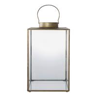 Laterne Mohali Orange B: 24,5 cm - Orange, Design, Glas/Metall (24.5/42/24.5cm)