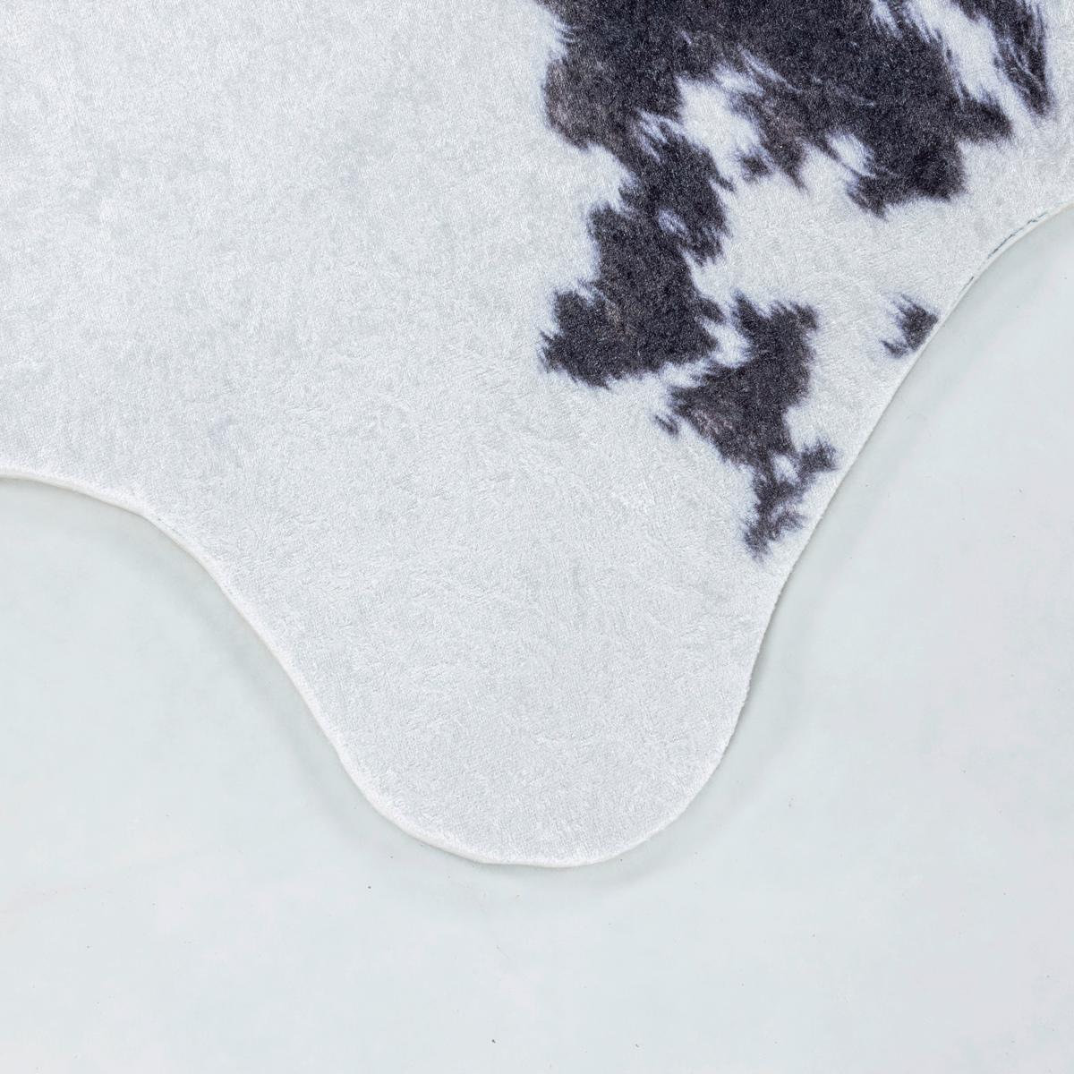 Fellteppich Etosha - Braun/Weiß, Design, Textil (100/135cm) - Novel