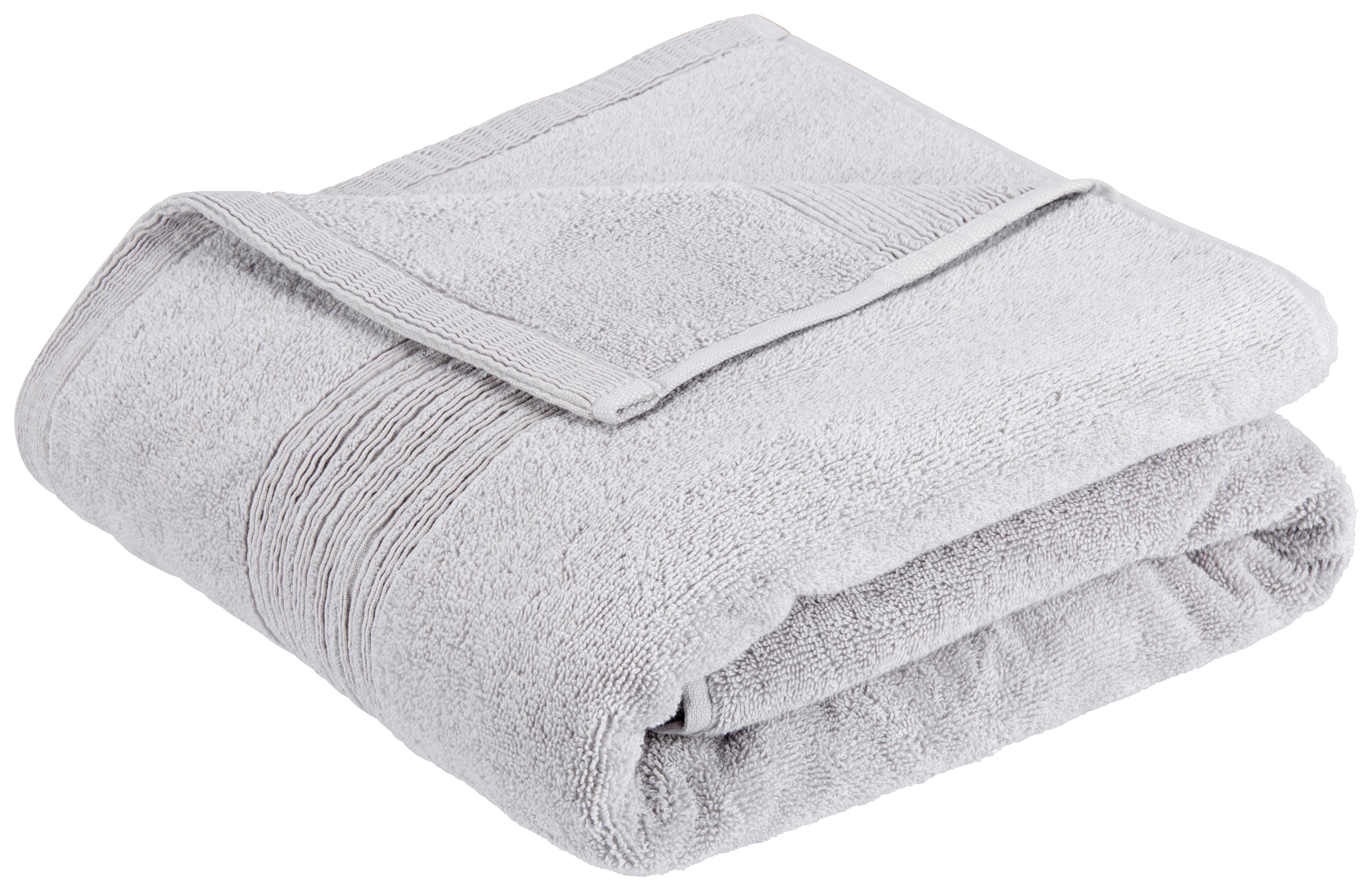 Osuška Vivien, 90/180cm, Světle Šedá - světle šedá, Moderní, textil (90/180cm) - Premium Living